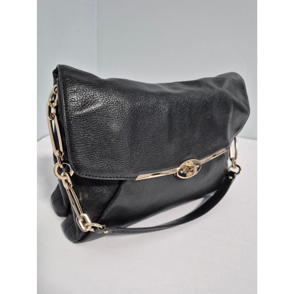 Coach Madison Leather Shoulder Flap Bag Black G1371-26223 Tags attached*